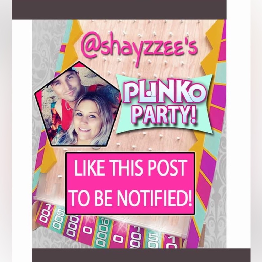 PLINKO SHOWS (Women’s wear)! LIKE TO BE NOTIFIED!